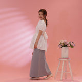 Olivia Puff Blouse White - MAISON MARBLE