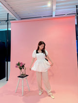 【再販】Olivia Puff Blouse White - MAISON MARBLE