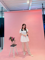 【再販】Olivia Puff Blouse White - MAISON MARBLE