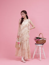 One Shoulder Fleur Dress - MAISON MARBLE