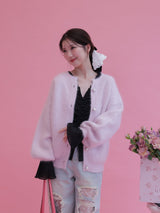 Perle Mohair Cardigan - MAISON MARBLE
