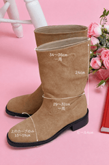 【PRE ORDER】Heart Suede Boots - MAISON MARBLE