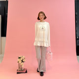 【PRE ORDER】Mini Lace Knit Pants - MAISON MARBLE
