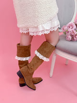 【PRE ORDER】Monet Lace Boots - MAISON MARBLE