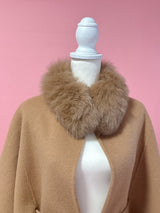 【PRE ORDER】Wool 100% Anna Cape Coat - MAISON MARBLE
