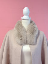 【PRE ORDER】Wool 100% Anna Cape Coat - MAISON MARBLE
