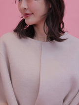【PRE ORDER】Wool 100% Anna Cape Coat - MAISON MARBLE