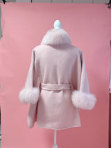 【PRE ORDER】Wool 100% Anna Cape Coat - MAISON MARBLE
