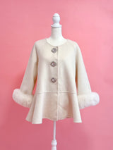 【PRE ORDER】Wool 100% Bijou Flair Coat - MAISON MARBLE