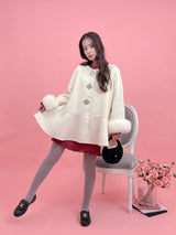 【PRE ORDER】Wool 100% Bijou Flair Coat - MAISON MARBLE