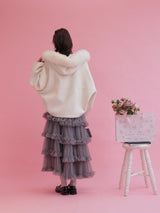 【PRE ORDER】Wool 100% Fur Short Jumper - MAISON MARBLE