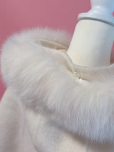【PRE ORDER】Wool 100% Fur Short Jumper - MAISON MARBLE
