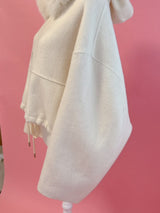 【PRE ORDER】Wool 100% Fur Short Jumper - MAISON MARBLE