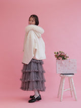 【PRE ORDER】Wool 100% Fur Short Jumper - MAISON MARBLE