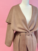 【PRE ORDER】Wool 100% Lacy Long Coat - MAISON MARBLE