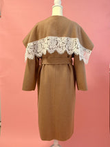 【PRE ORDER】Wool 100% Lacy Long Coat - MAISON MARBLE