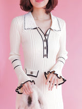 Rib Knit Dress - MAISON MARBLE