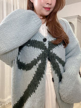 Ribbon Knit Cardigan - MAISON MARBLE