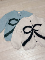 Ribbon Knit Cardigan - MAISON MARBLE