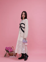 Ribbon Knit Cardigan - MAISON MARBLE