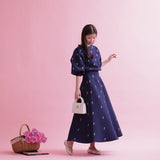 Rose Jacquard Knit Skirt - MAISON MARBLE