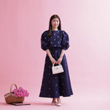 Rose Jacquard Knit Skirt - MAISON MARBLE