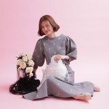 Rose Jacquard Knit Skirt - MAISON MARBLE