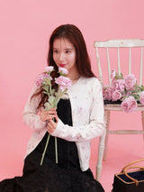 Rose Print Cardigan - MAISON MARBLE