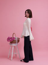 Rosy Flare Knit - MAISON MARBLE