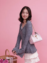 Rosy Flare Knit - MAISON MARBLE