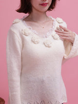 Rosy Flare Knit - MAISON MARBLE