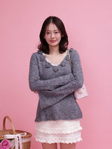 Rosy Flare Knit - MAISON MARBLE