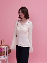 Rosy Flare Knit - MAISON MARBLE