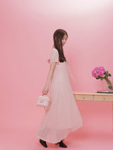 Rosy Lace Dress - MAISON MARBLE