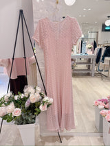 Rosy Lace Dress - MAISON MARBLE