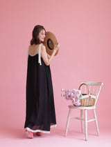 Rosy Noir Dress - MAISON MARBLE