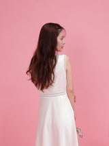 Rosy Satin Dress - MAISON MARBLE