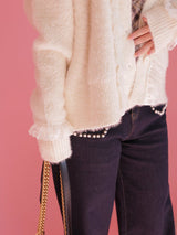 Shaggy Diana Cardigan - MAISON MARBLE