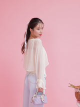 Sheer Blouse Set - MAISON MARBLE