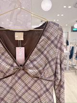 Sheer Check Tops - MAISON MARBLE