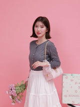 Sheer Lace Cardigan - MAISON MARBLE