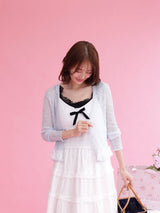 Sheer Pearl Cardigan - MAISON MARBLE
