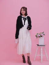Short Ribbon Cardigan - MAISON MARBLE