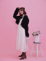 Short Ribbon Cardigan - MAISON MARBLE