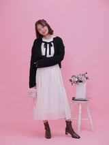 Short Ribbon Cardigan - MAISON MARBLE