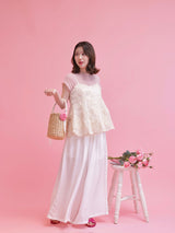 Side Flower Lace Pants - MAISON MARBLE
