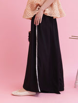 Side Flower Lace Pants - MAISON MARBLE