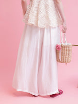 Side Flower Lace Pants - MAISON MARBLE