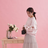 Side Ribbon Sweater - MAISON MARBLE