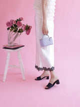Silky Dot Lace Skirt - MAISON MARBLE